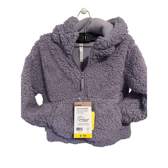 Mondetta NWT 7/8 Lavender jacket with half zip kangaroo pockets - Picture 1 of 9